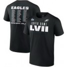 Men's Philadelphia Eagles Black Printed T Shirt 302246