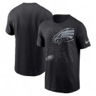 Men's Philadelphia Eagles Black RFLCTV T Shirt