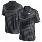 Men's Philadelphia Eagles Black Sideline Lock Up Victory Performance Polo