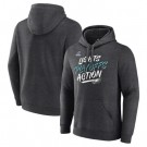 Men's Philadelphia Eagles Charcoal 2021 NFL Playoffs Bound Lights Action Pullover Hoodie