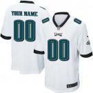 Men's Philadelphia Eagles Customized Game White Jersey