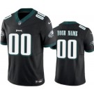 Men's Philadelphia Eagles Customized Limited Black FUSE Vapor Jersey