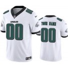 Men's Philadelphia Eagles Customized Limited White 2024 New Logo FUSE Vapor Jersey