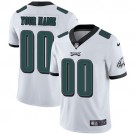 Men's Philadelphia Eagles Customized Limited White Vapor Untouchable Jersey