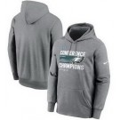 Men's Philadelphia Eagles Gray Printed Pullover Hoodie 302514