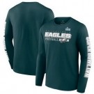 Men's Philadelphia Eagles Green Printed Long T Shirt 302398