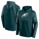 Men's Philadelphia Eagles Green Shade Defender Raglan Pullover Hoodie