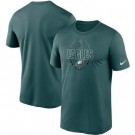 Men's Philadelphia Eagles Midnight Green Icon Performance T-Shirt