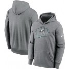 Men's Philadelphia Eagles Nike Heather Gray Performance Fleece Pullover Hoodie