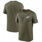 Men's Philadelphia Eagles Olive 2022 Salute to Service Legend Team T Shirt