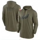 Men's Philadelphia Eagles Olive 2022 Salute to Service Tonal Pullover Hoodie