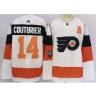 Men's Philadelphia Flyers #14 Sean Couturier White 2024 Stadium Series Authentic Jersey