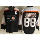 Men's Philadelphia Flyers #88 Eric Lindros Black Throwback Jersey