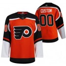 Men's Philadelphia Flyers Customized Orange 2021 Reverse Retro Authentic Jersey