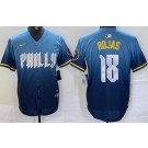 Men's Philadelphia Phillies #18 Johan Rojas Blue 2024 City Cool Base Jersey