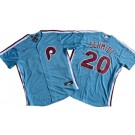 Men's Philadelphia Phillies #20 Mike Schmidt Light Blue Cool Base Jersey