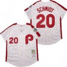 Men's Philadelphia Phillies #20 Mike Schmidt White 1983 Throwback Jersey
