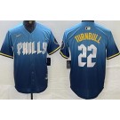 Men's Philadelphia Phillies #22 Spencer Turnbull Blue 2024 City Cool Base Jersey