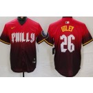 Men's Philadelphia Phillies #26 Chase Utley Red 2024 City Cool Base Jersey