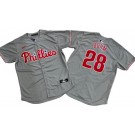 Men's Philadelphia Phillies #28 Alec Bohm Gray Limited Jersey
