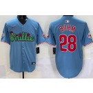 Men's Philadelphia Phillies #28 Alec Bohm Light Blue Fashion Limited Jersey