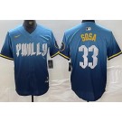 Men's Philadelphia Phillies #33 Edmundo Sosa Blue 2024 City Connect Limited Jersey