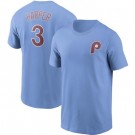 Men's Philadelphia Phillies #3 Bryce Harper Light Blue Printed T Shirt 112301