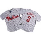 Men's Philadelphia Phillies #3 Bryce Harper White Cool Base Jersey