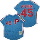 Men's Philadelphia Phillies #45 Tug McGraw Blue 1983 Throwback Jersey