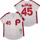Men's Philadelphia Phillies #45 Tug McGraw White 1983 Throwback Jersey