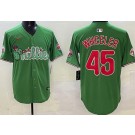Men's Philadelphia Phillies #45 Zack Wheeler Green Fashion Cool Base Jersey