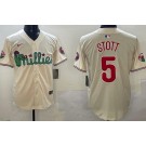 Men's Philadelphia Phillies #5 Bryson Stott Cream Fashion Cool Base Jersey