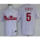 Men's Philadelphia Phillies #5 Bryson Stott White Cool Base Jersey