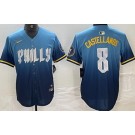 Men's Philadelphia Phillies #8 Nick Castellanos Blue 2024 City Cool Base Jersey