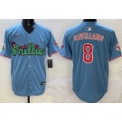 Men's Philadelphia Phillies #8 Nick Castellanos Light Blue Fashion Limited Jersey