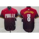 Men's Philadelphia Phillies #8 Nick Castellanos Red 2024 City Cool Base Jersey