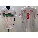 Men's Philadelphia Phillies #8 Nick Castellanos White Fashion Cool Base Jersey