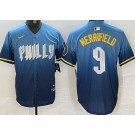 Men's Philadelphia Phillies #9 Whit Merrifield Blue 2024 City Cool Base Jersey