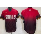 Men's Philadelphia Phillies Blank Red 2024 City Cool Base Jersey