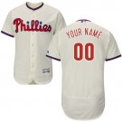 Men's Philadelphia Phillies Customized Cream FlexBase Jersey
