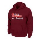 Men's Philadelphia Phillies Red Printed Pullover Hoodie