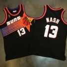 Men's Phoenix Suns #13 Steve Nash Black 1996 Throwback Authentic Jersey