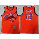 Men's Phoenix Suns #13 Steve Nash Orange 1996 Throwback Swingman Jersey