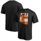 Men's Phoenix Suns #1 Devin Booker Black Player State T Shirt