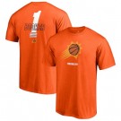 Men's Phoenix Suns #1 Devin Booker Orange 2021 NBA Finals Bound T Shirt