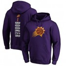 Men's Phoenix Suns #1 Devin Booker Purple Team Playmaker Pullover Hoodie