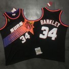 Men's Phoenix Suns #34 Charles Barkley Black 1992 Throwback Authentic Jersey