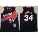 Men's Phoenix Suns #34 Charles Barkley Black 1992 Throwback Swingman Jersey