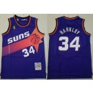 Men's Phoenix Suns #34 Charles Barkley Purple 1992 Throwback Swingman Jersey