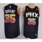 Men's Phoenix Suns #35 Kevin Durant Black Statement Icon Sponsor Swingman Jersey